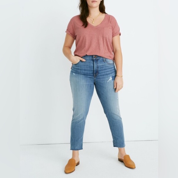 Madewell Stovepipe Jeans in Holburn Wash 37 P - Picture 1 of 9